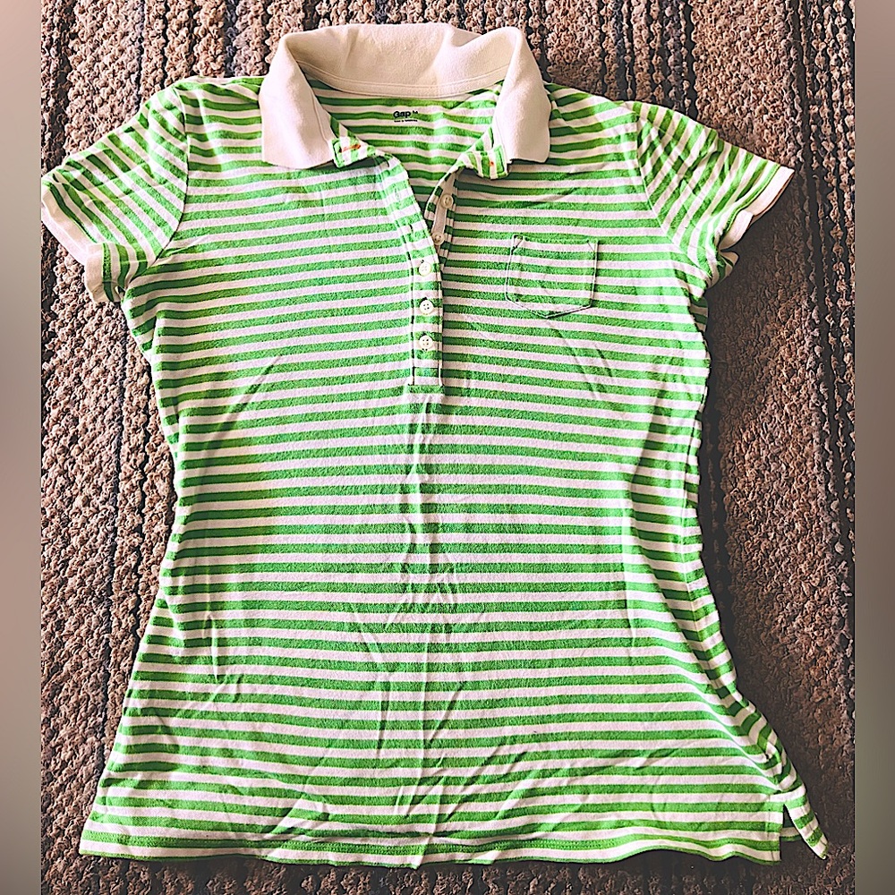 Gap women - striped polo shirt Size M